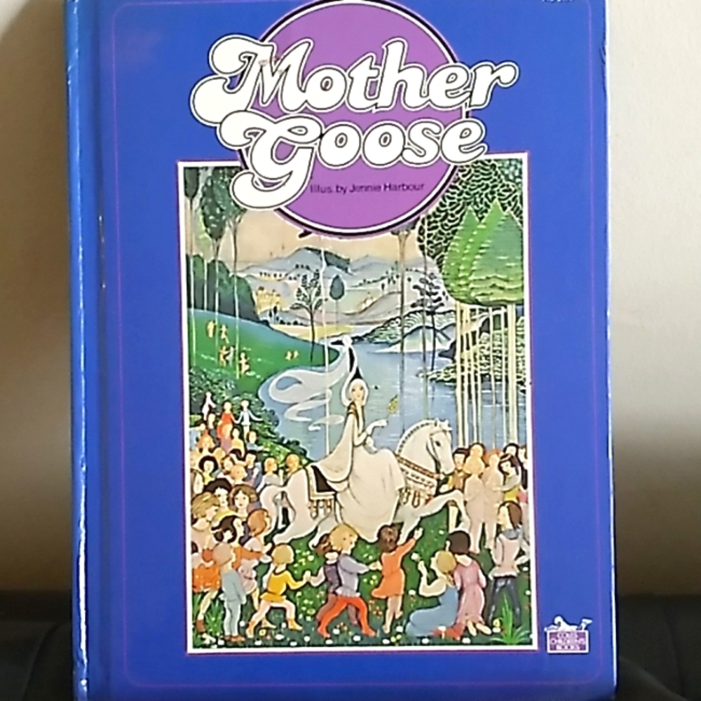 Vintage Mother Goose Nursery Rhymes Book- Illus. By Jennie Harbour